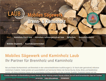 Tablet Screenshot of kaminholz-laub.de